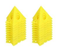 Painter S Pyramids Woodworking Pyramid Stand 12×12×7 20pcs Cone Support Stand Pyramid Riser Plastic Set Kit for Cabinet Door Yellow Painters Pyramids Ce