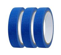 Painter Tape,3 Rolls x 65.6 Ft Blue Wall Tape - Removable Tool for Crafting Art Project Trim Work Painting Supplies Wall Home Improvement Contractor Work