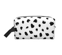 Painterly Dalmatian Animal PrintLarge Capacity Cosmetic Organizer，Travel Makeup Bag for Women
