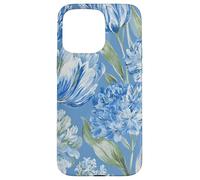 Painterly Tulip and Peony Flower Pattern Case for iPhone 15 Pro Max