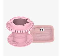 Painter's Foldable palette Paint Brush Cleaner Rinse Cup Brushes Holder (All-in-One) with Storage bag, Silicone safe and easy to clean, easy to store for Acrylics, Oils and Water-Based Paints (Pink)