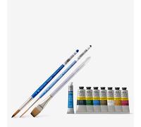 Painters Online : Winter Village Scene in Acrylic : Charles Evans