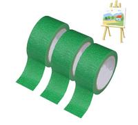 Painters Tape | 3 Rolls Adhesive Art Label Tool,0.9 Inches*32.8Yds Green Art Tape - for Classroom School Garage Workshop Home Wall Car