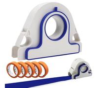 Painters Tape Applicator, Professional Masking Tape Dispenser with Scraper, Masking Paint Tape Applicator Set with 5 Tape, for Painting Trim Wall Floor Decoration Color B