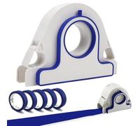 Painters Tape Applicator, Professional Masking Tape Dispenser with Scraper, Masking Paint Tape Applicator Set with 5 Tape, for Painting Trim Wall Floor Decoration Color E