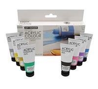 Paintersisters 8 x 20ml Metallic Acrylic Paint Tubes for Painting on Canvas