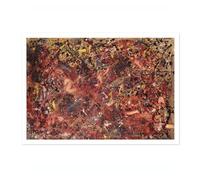 Painting A Jackson Pollock Print, Abstract Expressionist Splatter Painting Poster, Iconic Art For Modern Interiors, Wall Decor for Home, Office, A3 (Print Only) - 42x29.7cm
