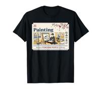 Painting Because Punching People is Wrong Japanese Art Mom T-Shirt