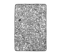 Painting Blanket - Cuddly Blanket for Artistic Sketching, Printable Textile Layer with Illustrations, Warm, Lightweight Fabric Sheet for Crafts, Cosy, Decorative for the Household | For The