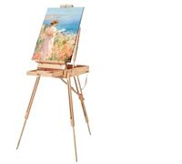Painting Box Sketching Portable Beechwood Foldable Sketchbox Easel with Drawer Design for Canvas Up to 34 Inches