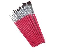 Painting Brush Set Embossed Line Flat Peak Portable Makeup for Human Body