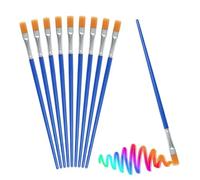 Painting Brush Set - Nylon Painting Brushes, Nylon Detail Paint Brushes for Watercolor | Reusable Nylon Hair Paint Brushes, Art Painting Brush Set for Acrylic Painting, Body Painting, Ink, 10Pcs
