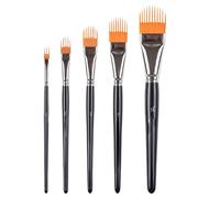 Painting Brush Set - Watercolour Comb Brush, Art Tools for Beginners | Durable Craft Brushes for Building Skills, Perfect for Studio Exercises, Holiday Workshops, Travel Kits and Drawing to H