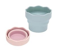 Painting Brush Washing Bucket, Pack of 2 Mini Foldable Silicone Watercolor Acrylic Oil Painting Brush Bucket Portable Collapsible Paint Brush Washer for Outdoor Sketching Beach DIY