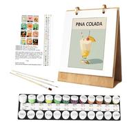Painting by Numbers for Adults | 2026 Paint by Numbers Desk Calendar | Fade-Resistant Art Decoration for Women Men Children Student Senior Recreation Family Craft Night