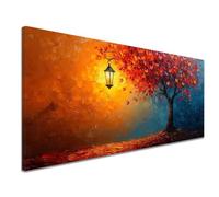 Painting by Numbers for Adults Abstract 12x24 inch Small Paint by Numbers for Children, with Frame Beginners Adult Paint by Number Canvas Kits with Brushes Acrylic Pigment for Home Decor, Tree k-1475