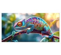 Painting by Numbers for Adults Animal Adult Paint by Numbers Kits for Children Sip and Paint Kit Kids Chameleon DIY Canvas Oil Paintings Acrylic Hobbies for Adults Women 60x120cm Without Frame u-2552
