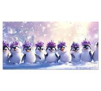 Painting by Numbers for Adults Animal Adult Paint by Numbers Kits for Children Sip and Paint Kit Kids Penguin DIY Canvas Oil Paintings Acrylic Hobbies for Adults Women 45x90cm Without Frame u-4469