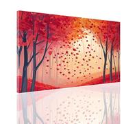 Painting by Numbers for Adults Autumn Paint by Numbers Kits, Adult Paint by Number Tree DIY Kids Beginner Number Painting with Brushes and Acrylic Pigment Canvas Kits for Decor Gift 16x24 in 2y-684