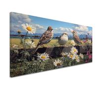 Painting by Numbers for Adults Bird 28x56 inch Large Paint by Numbers for Children, with Frame Beginners Adult Paint by Number Canvas Kits with Brushes Acrylic Pigment for Home Decor, Flower k-1325