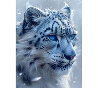 Painting by Numbers for Adults Leopard Paint by Numbers Kits Animal, Retro DIY Hobbies for Adults Crafts for Beginners Canvas Oil Paintings Kits for Home Wall Decor, Gifts with Frame 80x100cm 6-0Y12