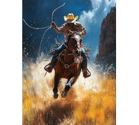 Painting by Numbers for Adults Man Paint by Numbers Kits Horse, DIY Hobbies for Adults Crafts for Beginners Canvas Oil Paintings Kits with Accessories for Home Wall DecorWith Frame 60x80cm S-1V74