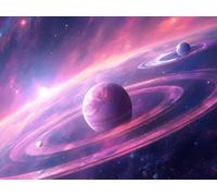 Painting by Numbers for Adults, Space Paint by Numbers Kits for Adults Planet Pattern Design, Oil Paintings Craft Kit for Kids with Paintbrushes and Acrylic for Home Wall Decor 130x100cm, Model 138