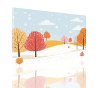Painting by Numbers for Adults Tree Paint by Numbers Kits, Adult Paint by Number Landscape DIY Kids Beginner Number Painting with Brushes and Acrylic Pigment Canvas Kits for Decor Gift 12x16 in 2y-900