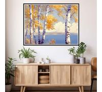 Painting by Numbers for Adults Tree Paint by Numbers Kits, Adult Paint by Number Sea DIY Kids Beginner Number Painting with Brushes and Acrylic Pigment Canvas Kits for Home Decor Gift 20x28 in 2y-651