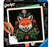 Ravensburger CreArt Pixie Cold Edition Fox Paint by Numbers for Adults Craft Kits for Adults and Kids Age 12 Years Up