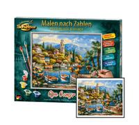 Schipper 609240798 Painting by Numbers - On Lake Como - Painting Pictures for Adults Including Brush and Acrylic Paints 24 x 30 cm
