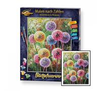 Schipper 609130872 Painting by Numbers - Flower Fireworks - Painting Pictures for Adults with Brush and Acrylic Paints 40 x 50 cm