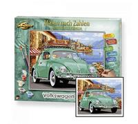 Schipper 609130912 Paint by Numbers - Volkswagen Beetle - Painting Pictures for Adults, Includes Brush and Acrylic Paints, 40 x 50 cm