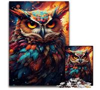 Painting Color Animal Owl JigsawPuzzle 1000 Pieces for Adults Puzzles for Adults Family Activity Brain Teaser Home Decor 1000 PCS(38x26cm)