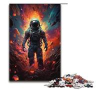 Painting Color Astronaut 1000 Piece Jigsaw Puzzles for Adults Jigsaw for Gifts Best Gift Suitable for And Teenager 14 And Up 1000PCS(38x26cm)