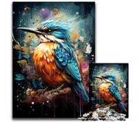 Painting Color Bird Jigsaw Puzzles for Adults 1000 Jigsaw Puzzles for Adults for Travel Lovers & Couples Challenging Toy 1000 PCS(38x26cm)