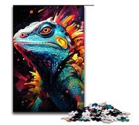 Painting Color Chameleon Art 1000 Piece Jigsaw Puzzles for Adults Jigsaw for Gifts Best Gift Suitable for And Teenager 14 And Up 1000PCS(75x50cm)
