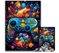 Painting Color Gamepad Puzzles for 1000 Piece PaperJigsaw Puzzles Colorful Home Decor & Interactive Family Game 1000 PCS(38x26cm)