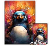 Painting Color Penguin Jigsaw Puzzles for Adults 1000 Piece Impossible Jigsaw Puzzles for Adults Perfect DIY Art Decor Or Birthday Gift 1000 PCS(75x50cm)
