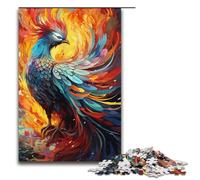 Painting Color Phoenix 1000 Piece Jigsaw Puzzles for Adults Jigsaw for Gifts Best Gift Suitable for And Teenager 14 And Up 1000PCS(38x26cm)