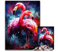 Painting Colorful Flamingo Art Puzzle 1000 Pieces Jigsaw Jigsaw Puzzles for Adults for Teenagers & Teens Ideal Birthday 1000 PCS(38x26cm)