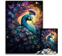 Painting Colorful Peacock 1000 Piece Jigsaw Puzzles for Adults Challenging Puzzles Perfect for Teenagers Family Bonding Brain Teaser & DIY Home Decor Gift 1000 PCS(75x50cm)