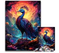 Painting Colorful Peacock 1000 Piece Jigsaw Puzzles for Adults PaperJigsaw Puzzles for Adults for Teenager & Families Perfect DIY Decor & Brain Teasing Challenge 1000 PCS(38x26cm)