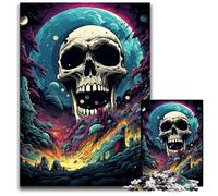 Painting Colorful Planet Skull Jigsaws 1000 Pieces for Adults PaperJigsaw Puzzles Brain Challenge Game for Teenagers & Family Interaction 1000 PCS(38x26cm)