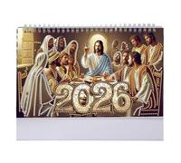 Painting Desk Calendar | Monthly Desk Planner with Painting - Funny Cartoon Decor for Monthly Classroom Organization, Family, Table, School and Work