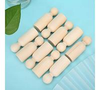 Painting Doll DIY Wooden Peg Doll Bodies, Peg Dolls Wooden Peg Dolls Large 90Mm DIY Painting Doll 10Pcs 75Mm Unfinished People Shapes Wooden People Bodies Angel Dolls for DIY Craft Male