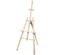 Painting Easel Beech Wood Natural Eco Foldable Height Tilt Adjustment Durable HQ