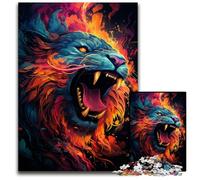 Painting Fantasy Magic Lion Jigsaws 1000 Pieces for Adults Impossible Jigsaw Puzzles for Adults Perfect DIY Art Decor Or Birthday Gift 1000 PCS(75x50cm)