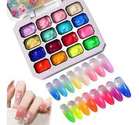 Painting Gel 16 Colors Manicure Patting Gradient Art Design Palette | Gel Colors for Party Studio Salon Home Travel Girls Women
