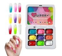 Painting Gel 9 Color Patting Manicure Art Palette